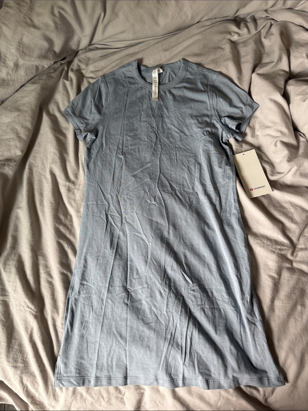 lululemon athletica Light Blue Mini T-Shirt Dress